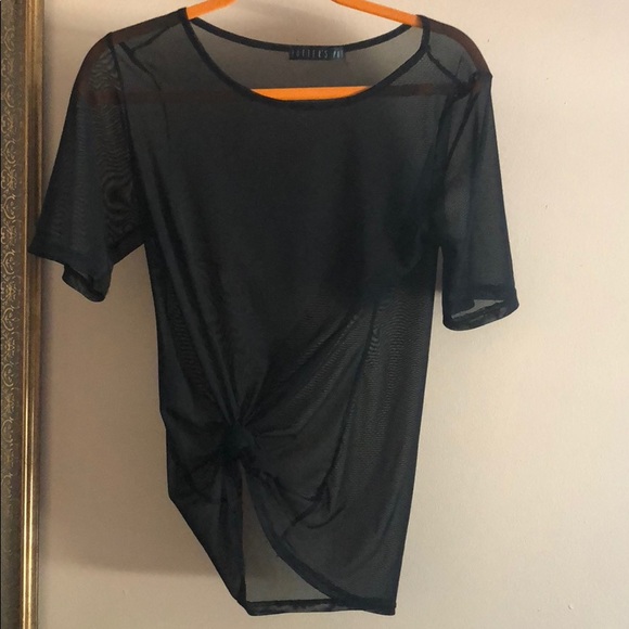 Potter's Pot Tops - Sheer black t shirt